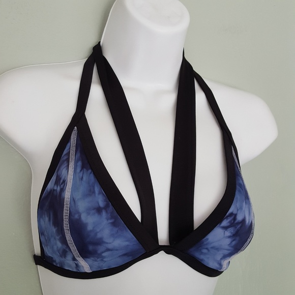 VS | PINK Halter Bikini Swim Top Hand Dyed Custom - Picture 2 of 6